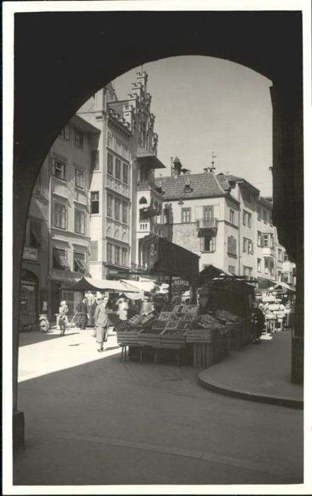 Bozen Suedtirol Obstmarkt