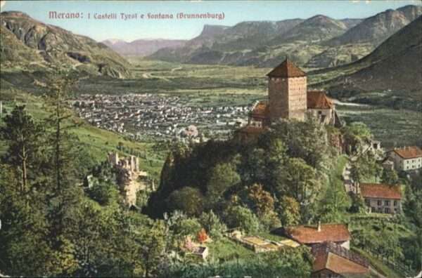 Merano Meran Castelli Tyrol Fontana Brunnenburg