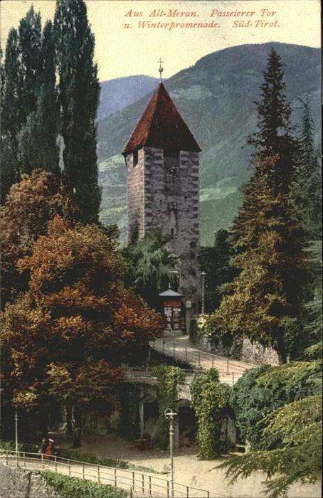 Meran Merano Passeierer Tor Winterpromenade