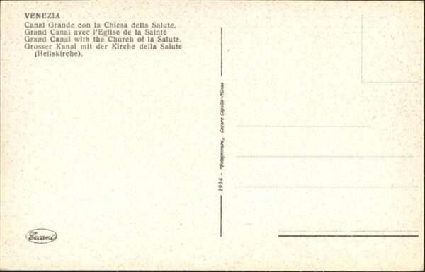 Venezia Venedig Canal Grande Chiesa Salute – Bild 2