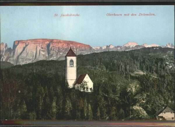 Bozen Suedtirol St. Jacobskirche Fotolithographie