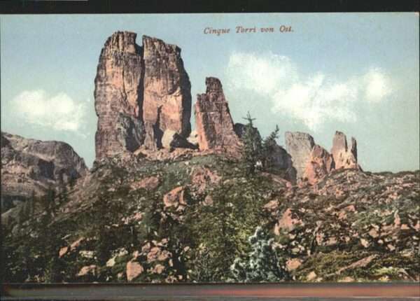 Suedtirol Cinque Torri Fotolithographie