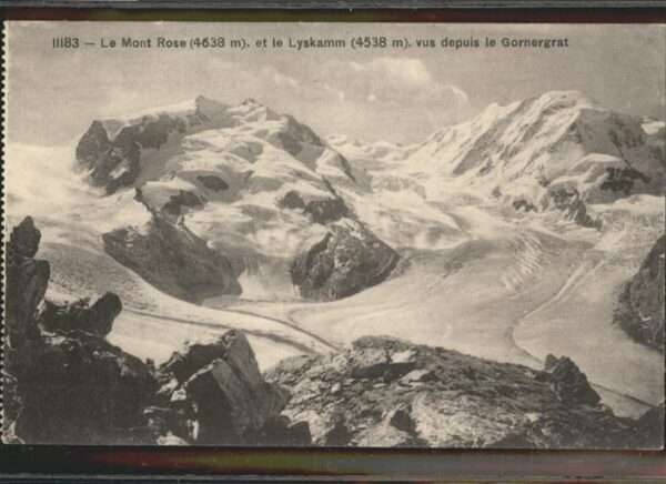 Gornergrat Zermatt Le Mont Rose Lyskamm