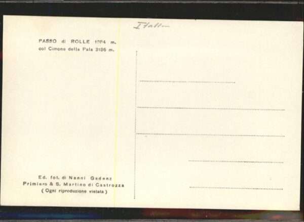 Passo Rolle Col Cimone Pala – Bild 2