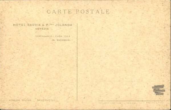 Venezia Venedig Savoia Hotel Princesse Jolanda – Bild 2