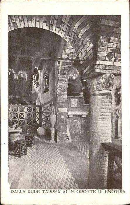 Rom Roma Dalla Rupe Tarpea Grotte Enotria