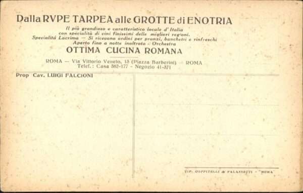 Rom Roma Dalla Rupe Tarpea Grotte Enotria – Bild 2