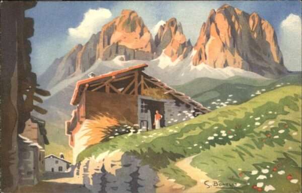 Dolomiti Sassolungo Künstler S. Bonellt