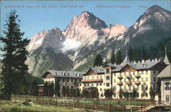 Dolomiti Schluderbac (1442 m.) Croda Rossa (3148