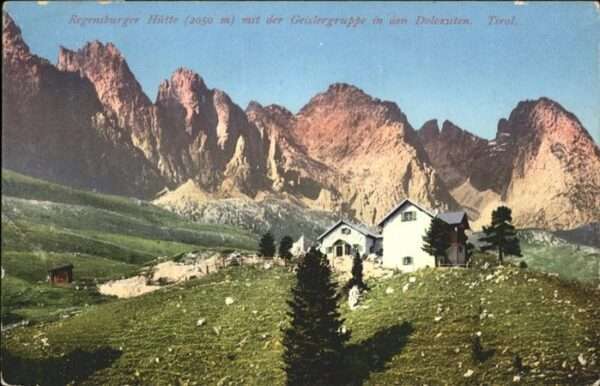 Dolomiti Regensburger Hütte Geslergruppe