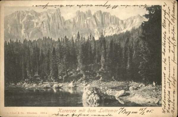 Suedtirol Karersee mit Lattemar