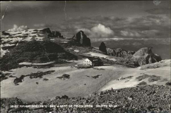 Dolomiten Rifugio Boe Bec e Dent de Mezdi (2883