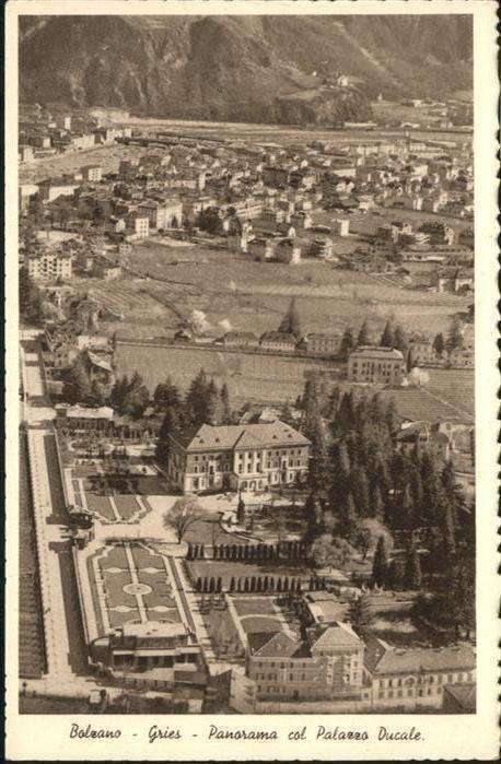 Gries-Quirein Bozen Panorama col Palazzo Ducale
