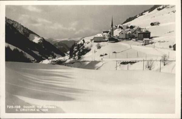 Dolomiten Val Gardena S. Christina m. 1400