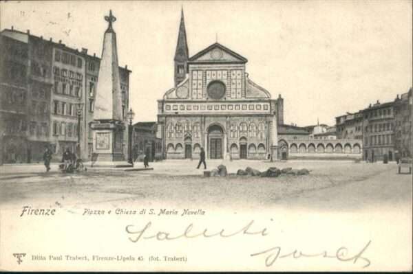 Firenze Florenz Piazza e Chiesa di S. Maria Novella