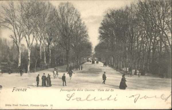 Firenze Florenz Passeggiata delle Cascine Viale del Re