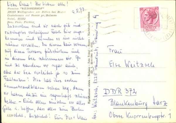 Bozen Suedtirol Pension Weihrerhof Besitzer Fam. Pichle – Bild 2