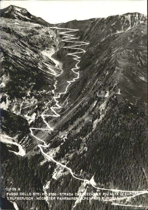 Passo dello Stelvio Stilfserjoch höchster Fahrbarer Alpenpa