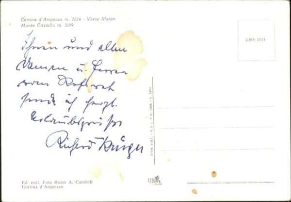 Cortina d Ampezzo Verso Maion Monte Cristallo m. 3199 – Bild 2