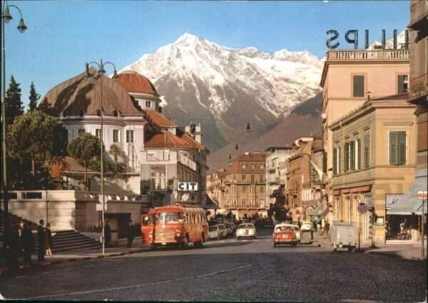 Merano Meran Freiheitsstrasse mit Zielspitze Corso L