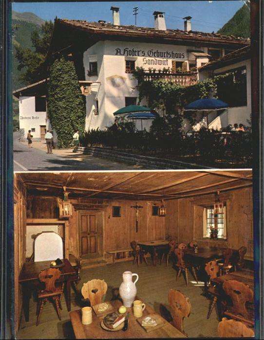 St Leonhard Passeier Sandwirt A. Hofers Geburtshaus Pächter