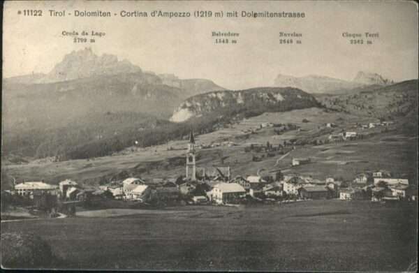 Cortina d Ampezzo Dolomitenstrasse Belvedere Nuvelau