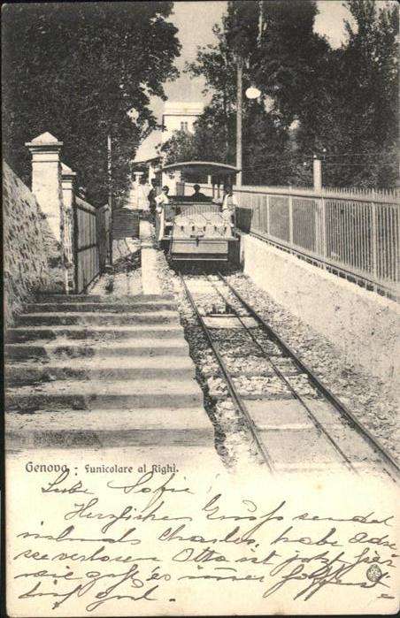 Genova Genua Liguria Funicolare al Righi