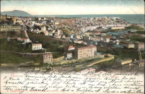 Genova Genua Liguria Panorama da Villa Raggio