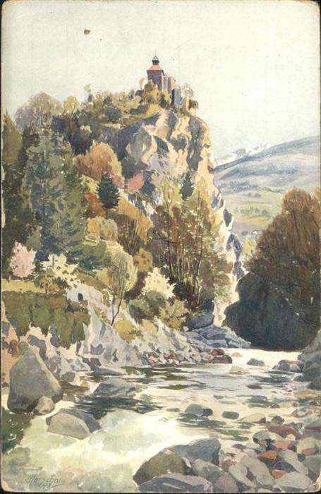 Merano Meran Künsterkarte Gilfklamm Zenoburg Marscha