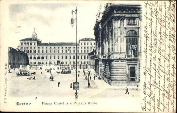 Torino Piazza Castello Palazzo Reale Kutsche