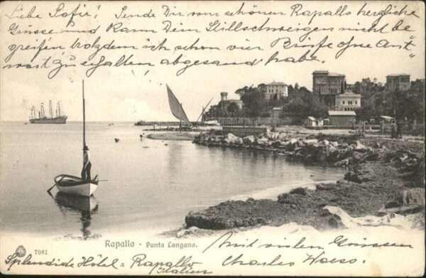 Rapallo Punta Langano Schiff