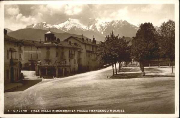 Giaveno Viale della Rimembranza Piazza Francesc