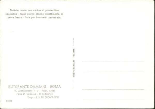 Rom Roma Ristorante Damiani – Bild 2