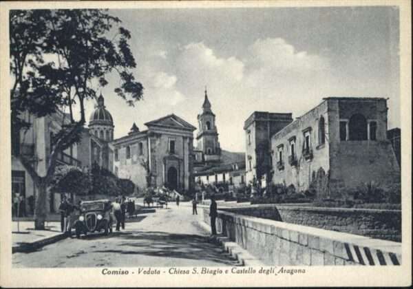 Comiso Veduta Chiesa S. Biagio Castello degli