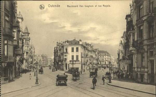 Ostende Oostende Boulevard Van Iseghem Rue Royale Kutsch