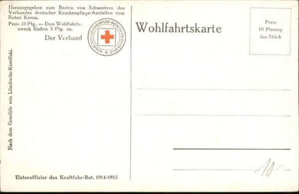 Rotes Kreuz Künstler Lüschwitz-Koreffski Unteroffiz – Bild 2