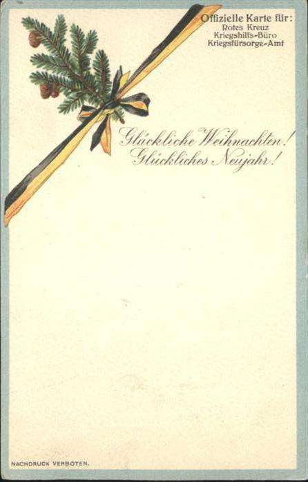 Rotes Kreuz Schwarz-Gold Weihnachten Neujahr