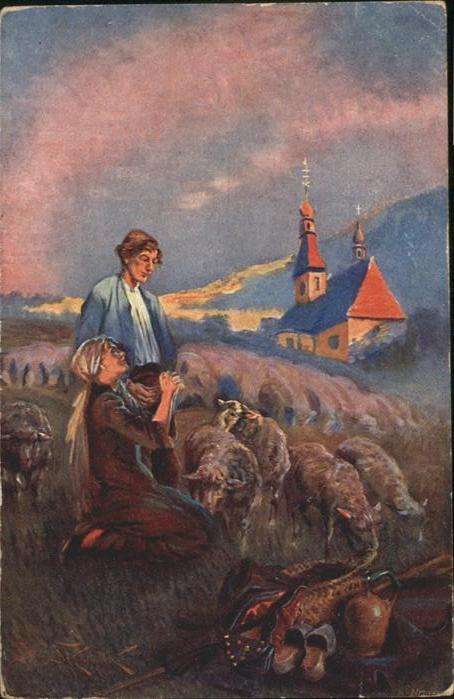 Schafe Gebet Kirche Ave Maria