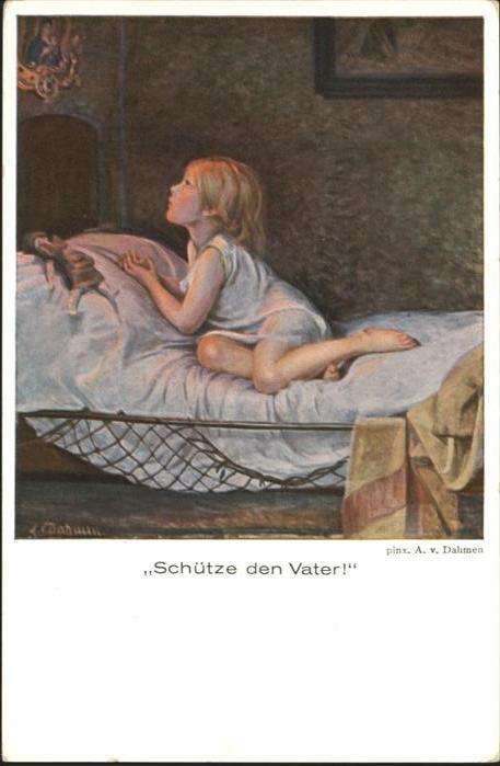 Gebete Kind Mädchen Puppe Künstler A. v. Dahme