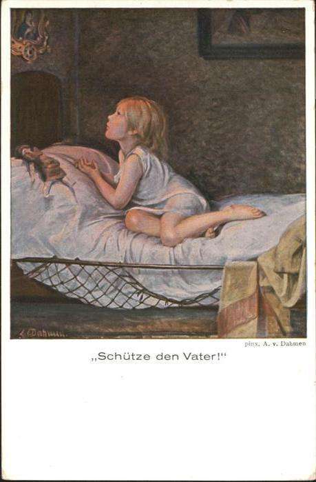 Gebete Mädchen Kind Puppe Künstler A. v. Dahme