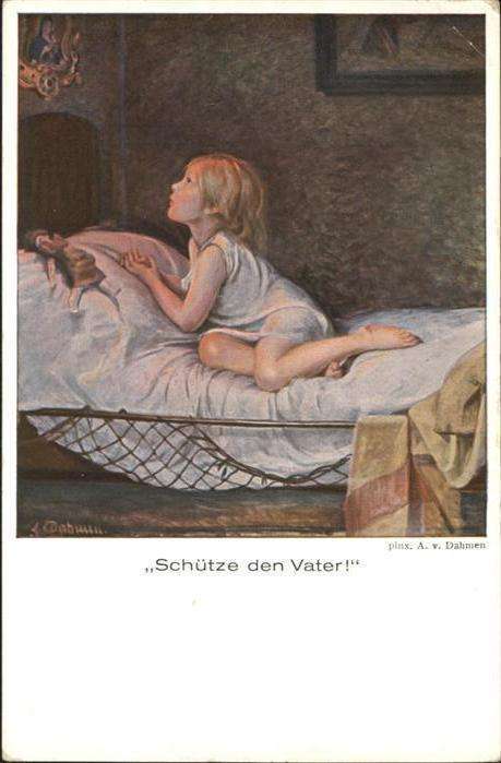 Gebete Kind Mädchen Puppe Künstler A. v. Dahme