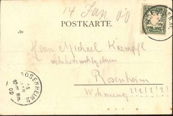Kuenstlerkarte Poesie F. Kruis Corpsschwester – Bild 2