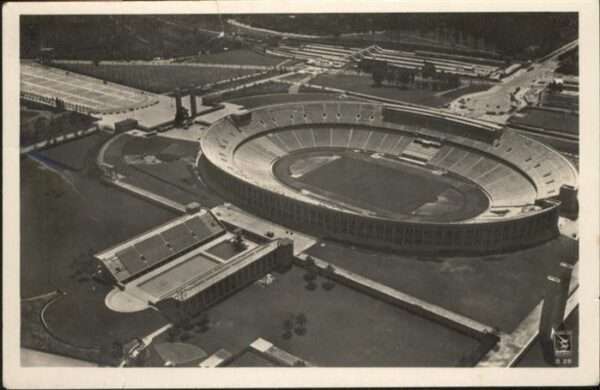 Stadion Fliegeraufnahme Olympia Berlin