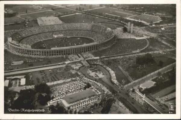 Stadion Fliegeraufnahme Berlin Reichssportfeld