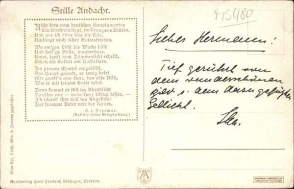 Wilhelm II Stille Andacht – Bild 2
