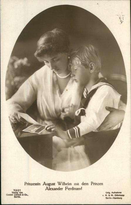 Adel Preussen Prinzessin Alexandra Sohn Kind Alexande