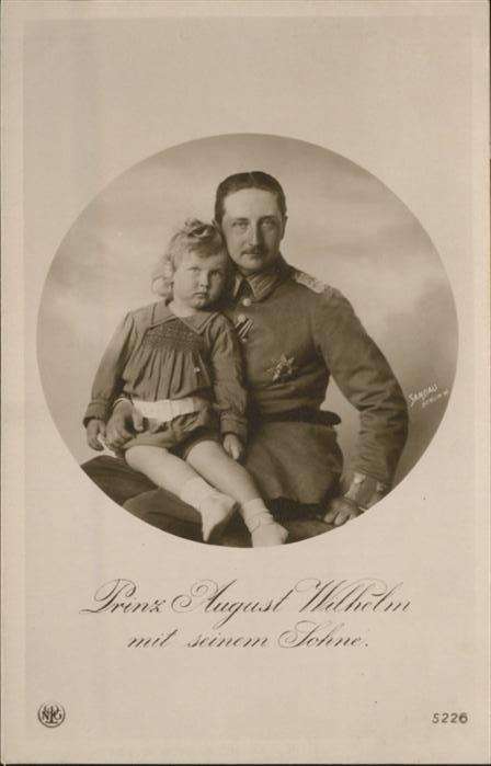 Adel Preussen Prinz August Wilhelm Sohn Kind
