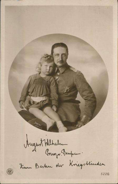 Adel Preussen Prinz August Wilhelm Sohn Kind