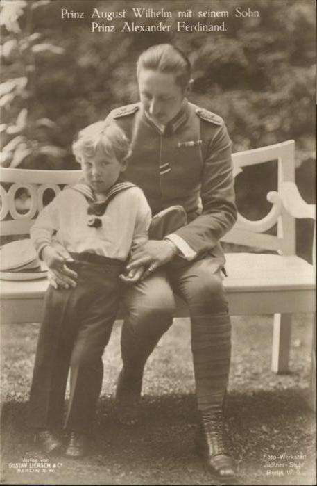 Adel Preussen Prinz August Wilhelm Sohn Kind Prinz Al