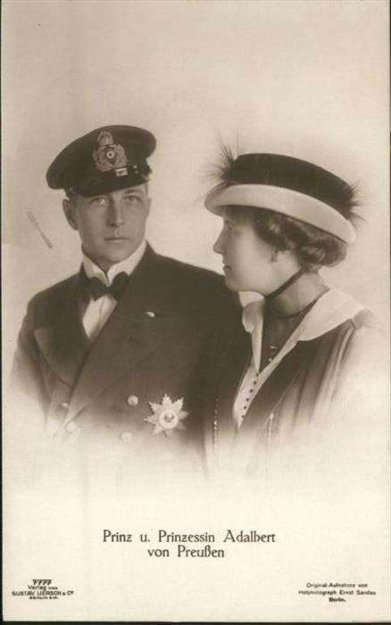 Adel Preussen Prinz Adalbert Prinzessin Adelheid Hutm